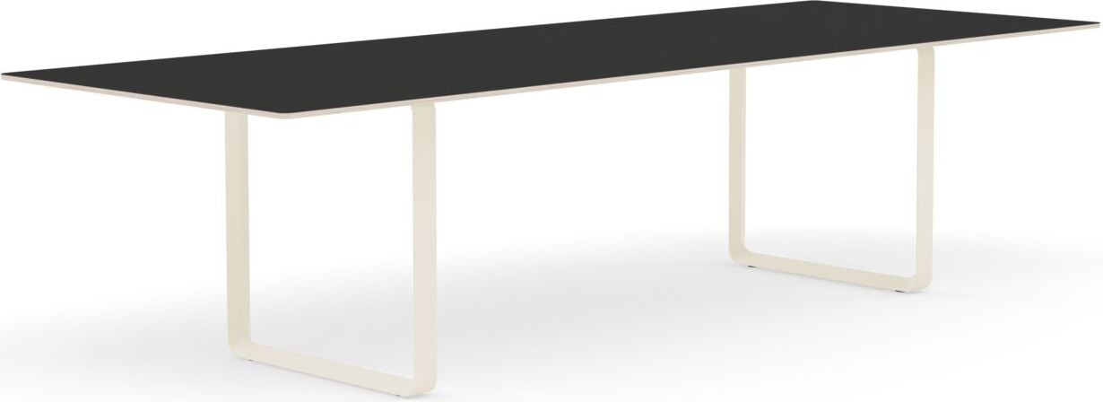 Stół Muuto 295 x 108 cm czarny nogi piaskowe