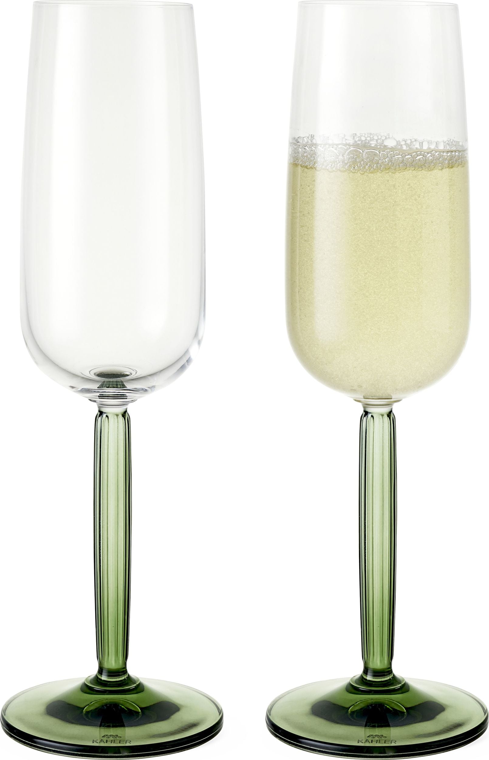 Kieliszki do szampana Hammershøi 240 ml zielone 2 szt.