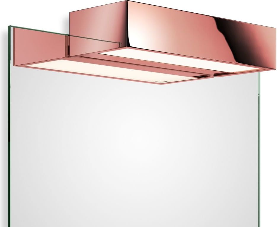 Lampa nad lustro Box Clip On LED 2700K 25 cm różowe złoto