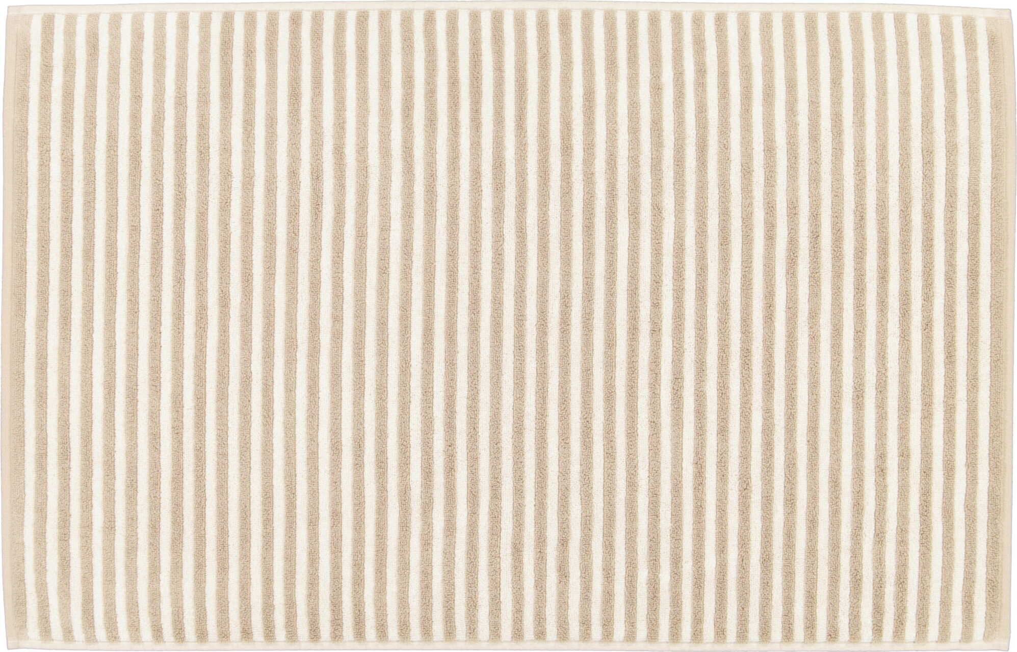 Dywanik łazienkowy Two-Tone Stripes 50 x 80 cm piaskowy