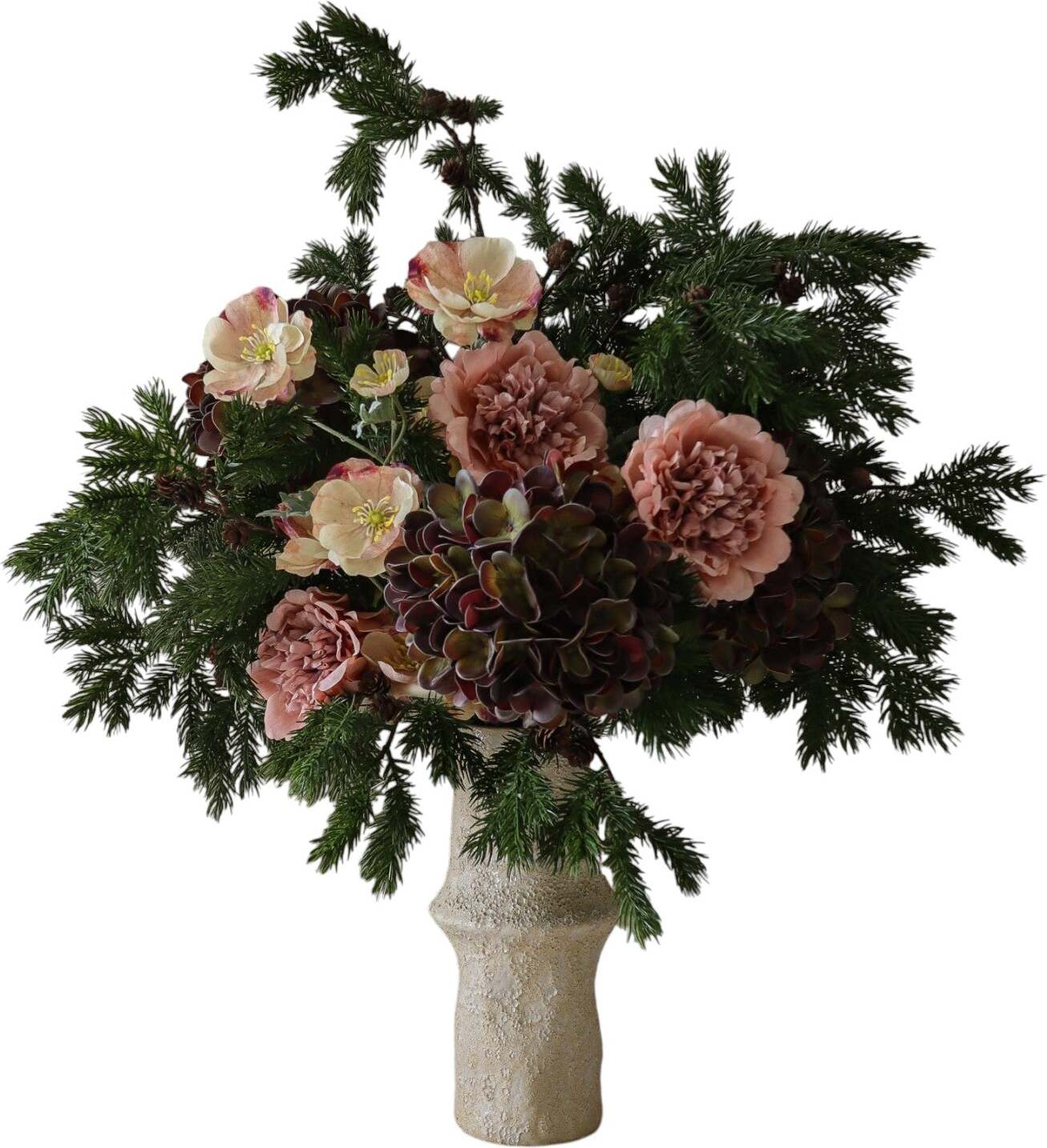 Kwiaty sztuczne bukiet Dusty Rose