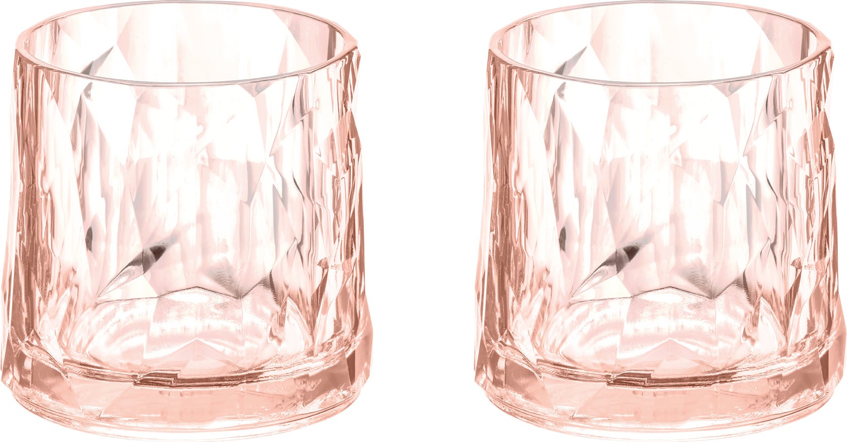 Szklanki z tworzywa Club No. 2 Tritan 250 ml różowe 2 szt.