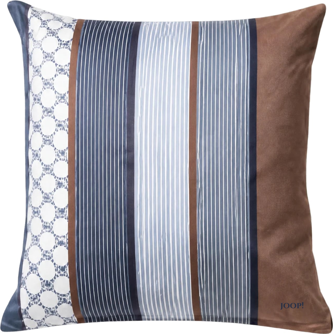 Poszewka na poduszkę Cornflower Stripes 80 x 80 cm Deep Ocean z bawełny satynowej