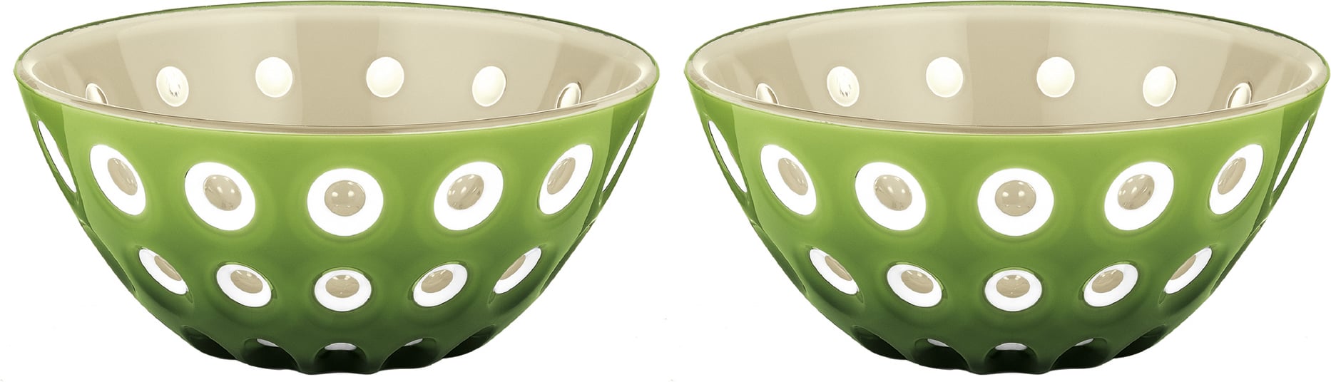Miseczki na przekąski Le Murrine 12 5 cm zielono-beżowe 2 szt.