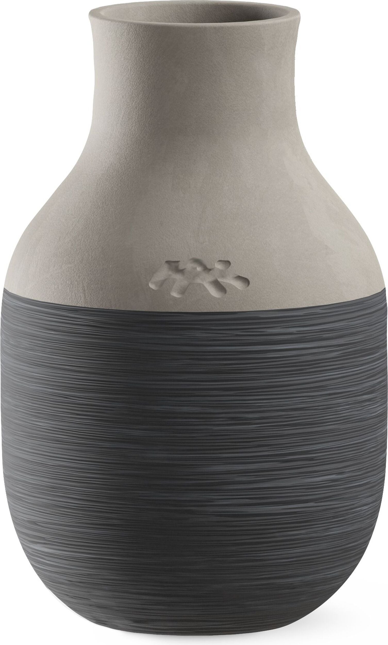 Wazon Omaggio Circulare 12 5 cm antracytowy