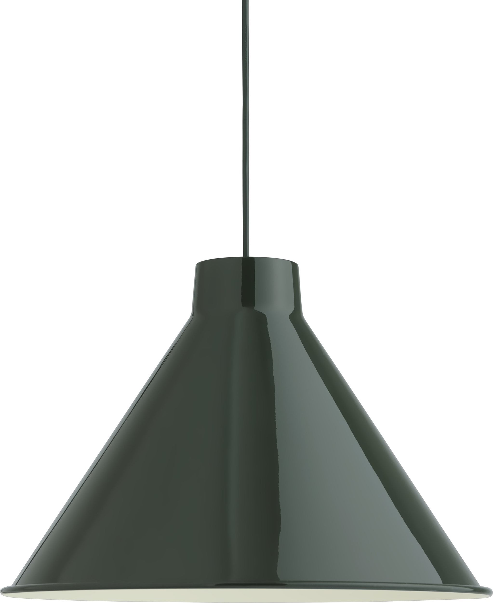 Lampa wisząca Top 38 cm ciemnozielona