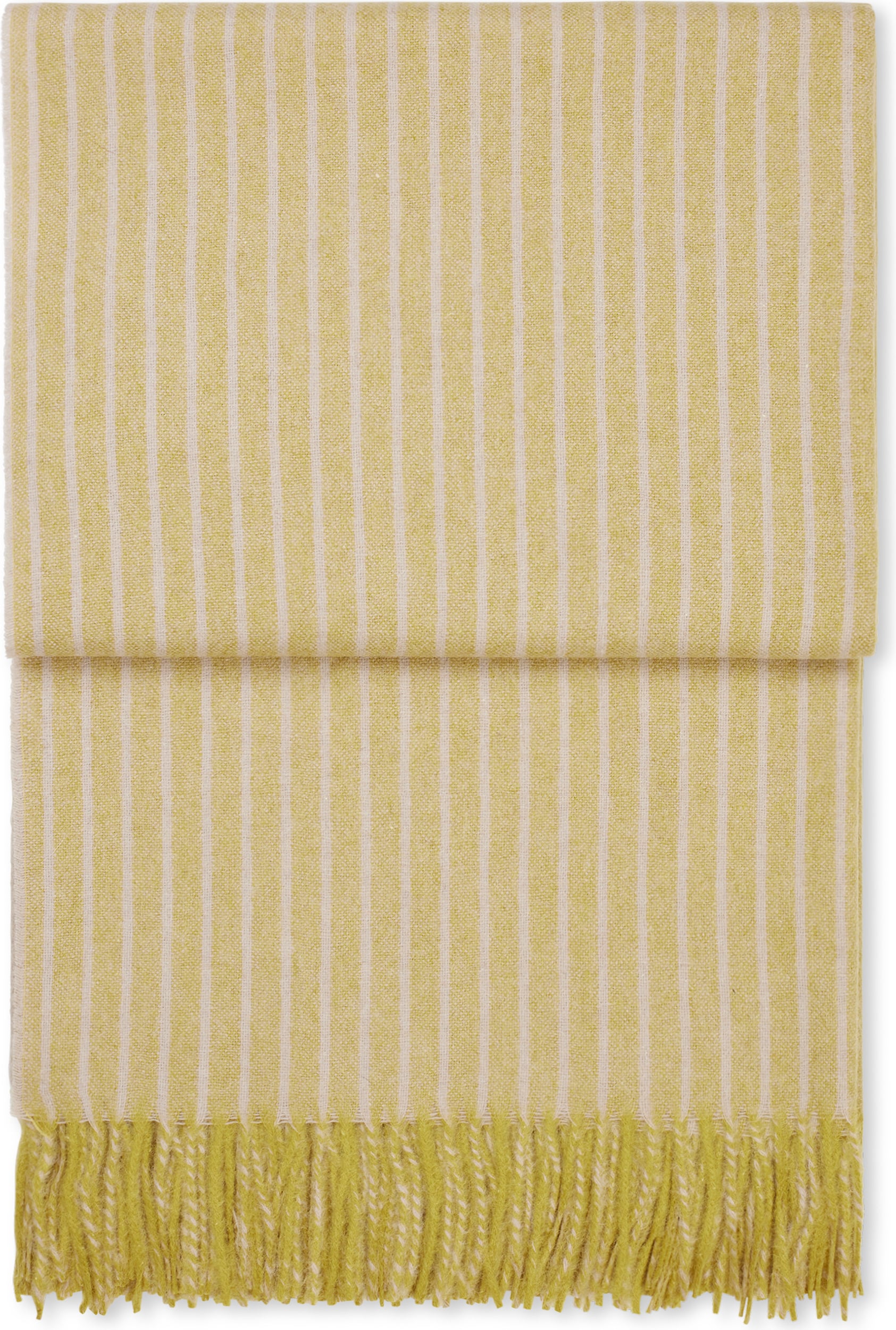 Koc Stripes 130 x 200 cm jasnożółty
