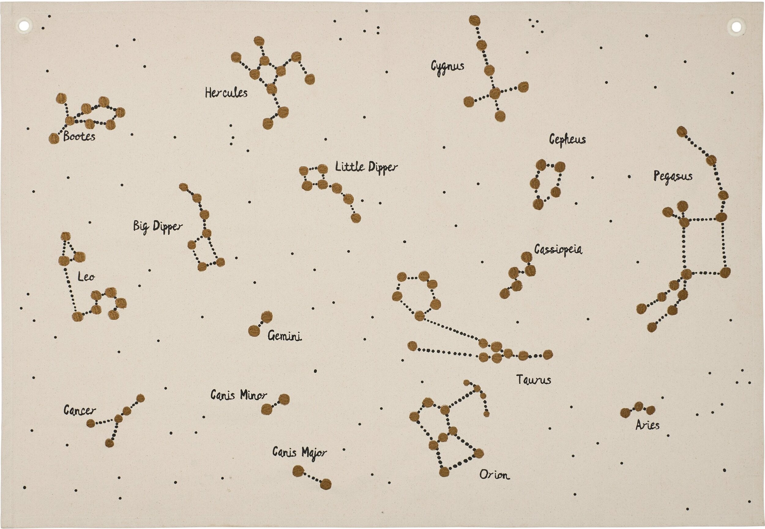 Mapa ścienna Constellation gwiazdozbiory 70 x 100 cm beżowa