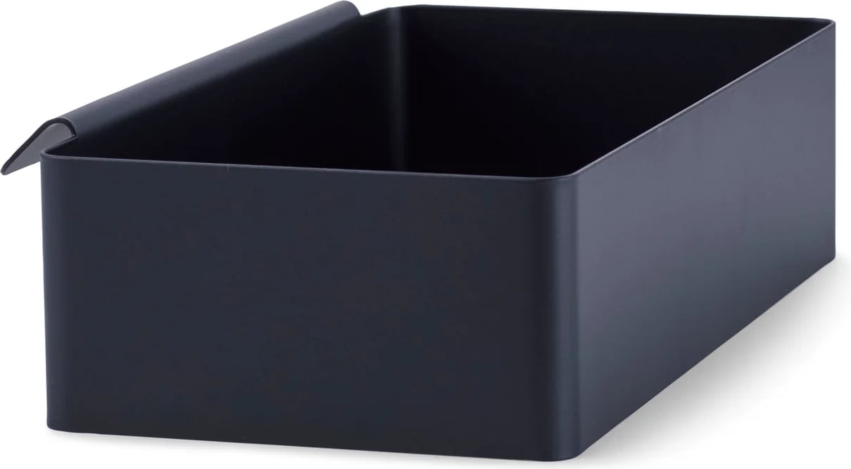 Pojemnik uniwersalny Flex 21 x 12 5 cm czarny z haczykiem