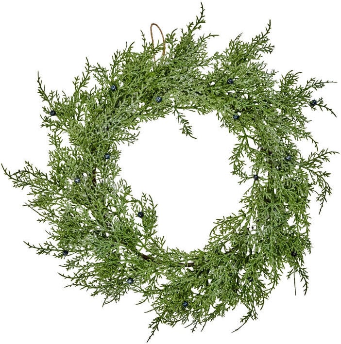 Dekoracja świąteczna Pine wieniec 48 cm zielona