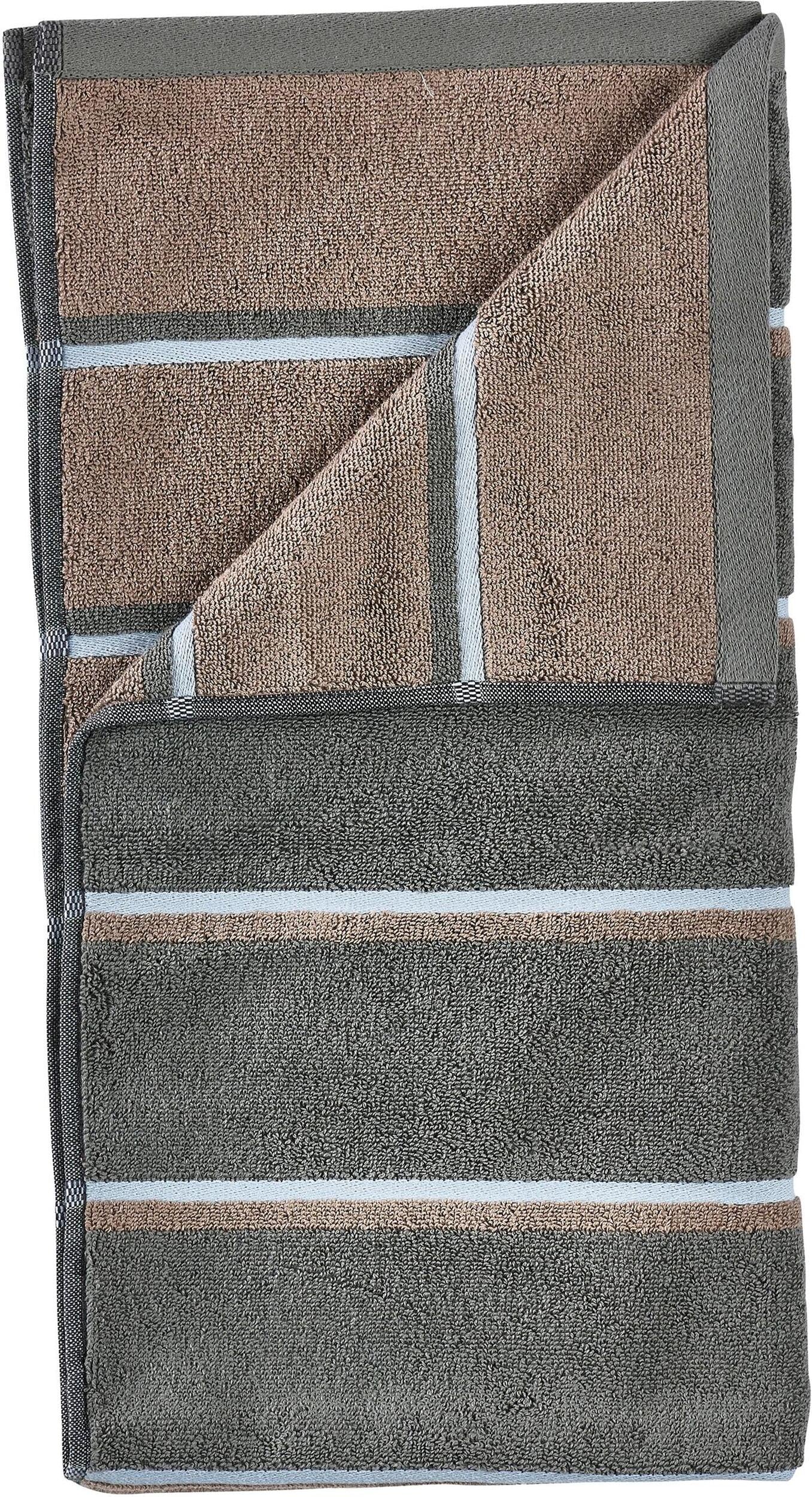 Ręcznik kąpielowy Sauna 70 x 140 cm szaro-brązowy