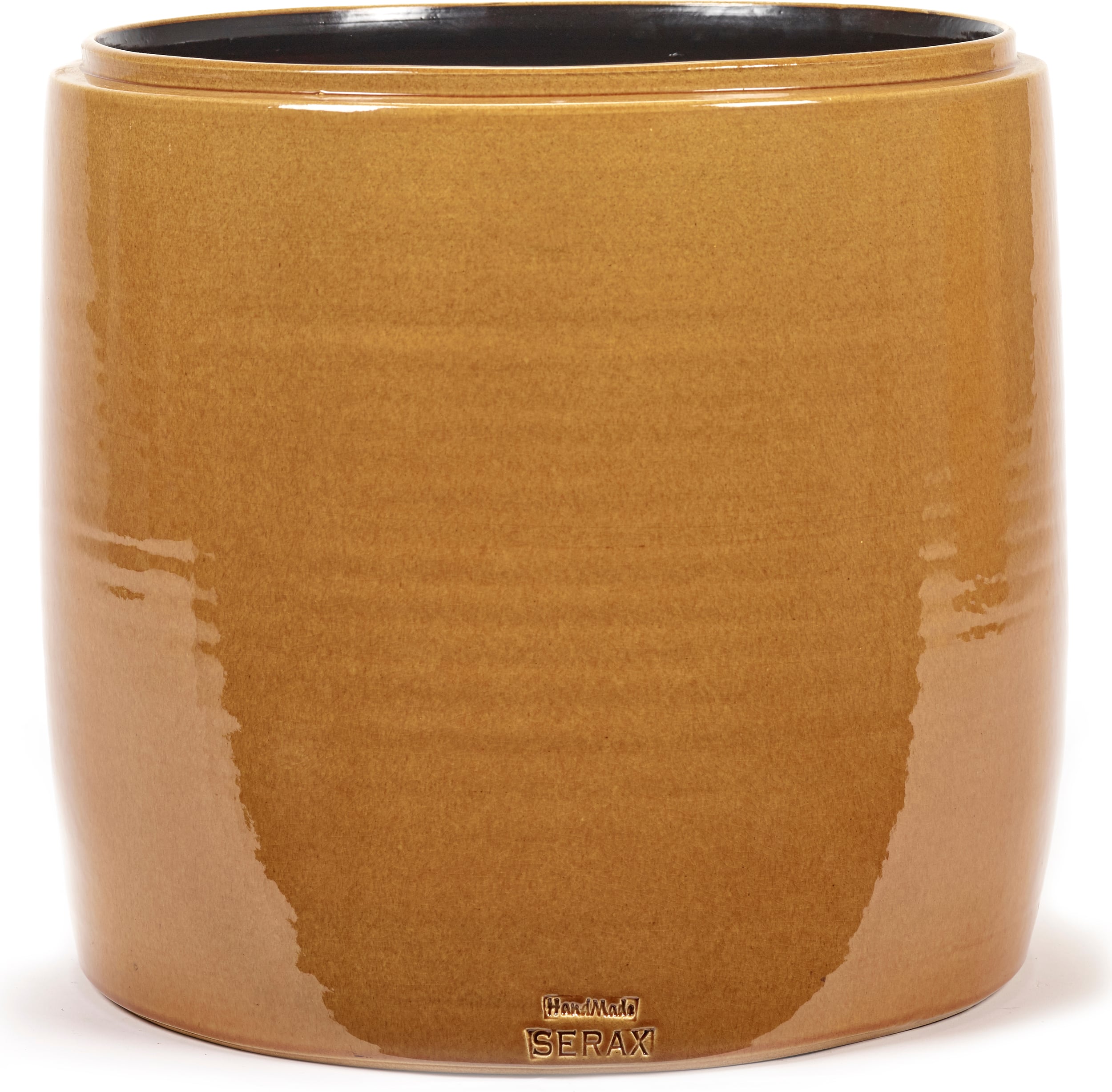 Osłonka na doniczkę Glazed Shades 34 cm miodowa
