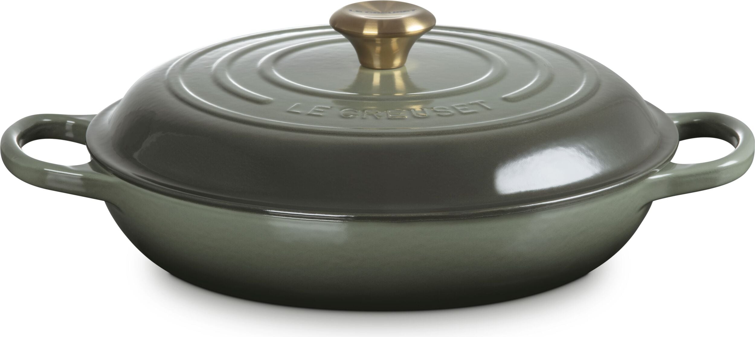 Garnek Gourmet Signature niski 30 cm szarozielony