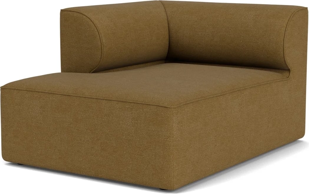 Szezlong lewostronny sofy modułowej Eave Bouclé 96 x 144 cm brązowy