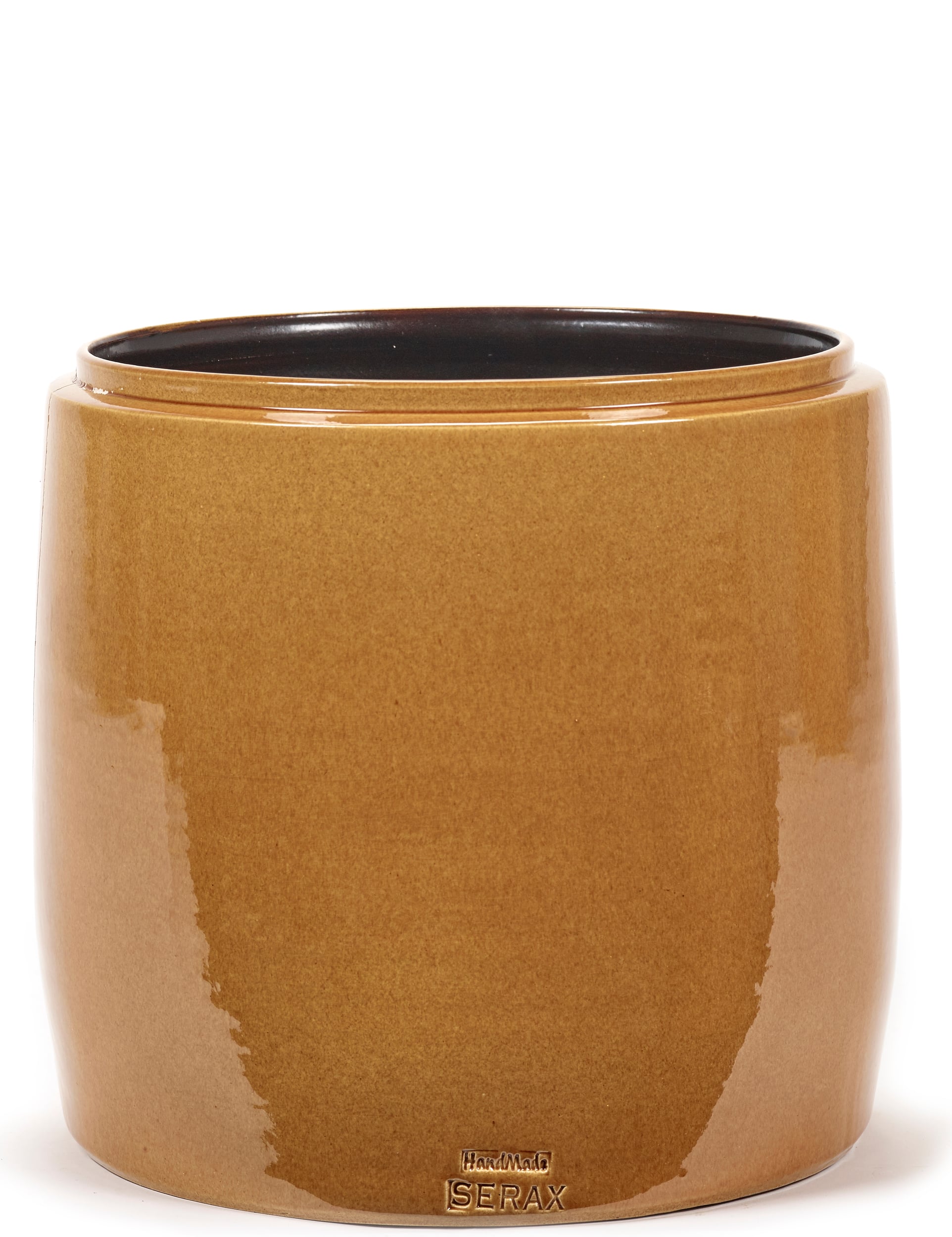 Osłonka na doniczkę Glazed Shades 30 cm miodowa