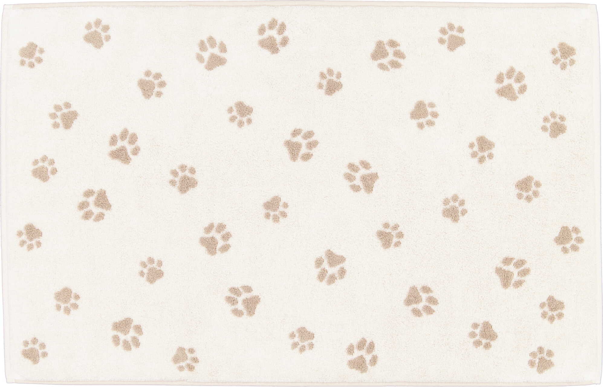 Dywanik łazienkowy WE LOVE DOGS Paws 50 x 80 cm naturalno-beżowy