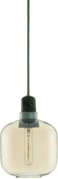 Lampa wisząca Amp okrągła złotozielony