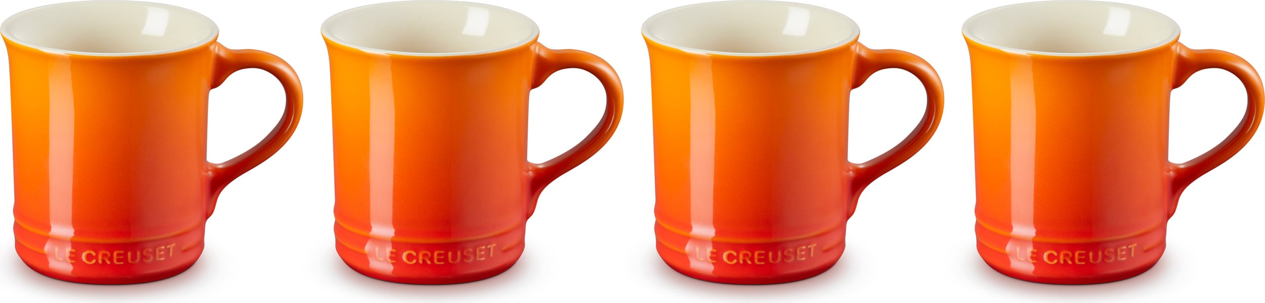 Kubki Le Creuset 400 ml płomienny pomarańcz 4 szt.