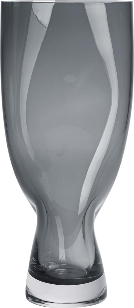 Wazon pogięty Squeeze 34 cm szaroniebieski