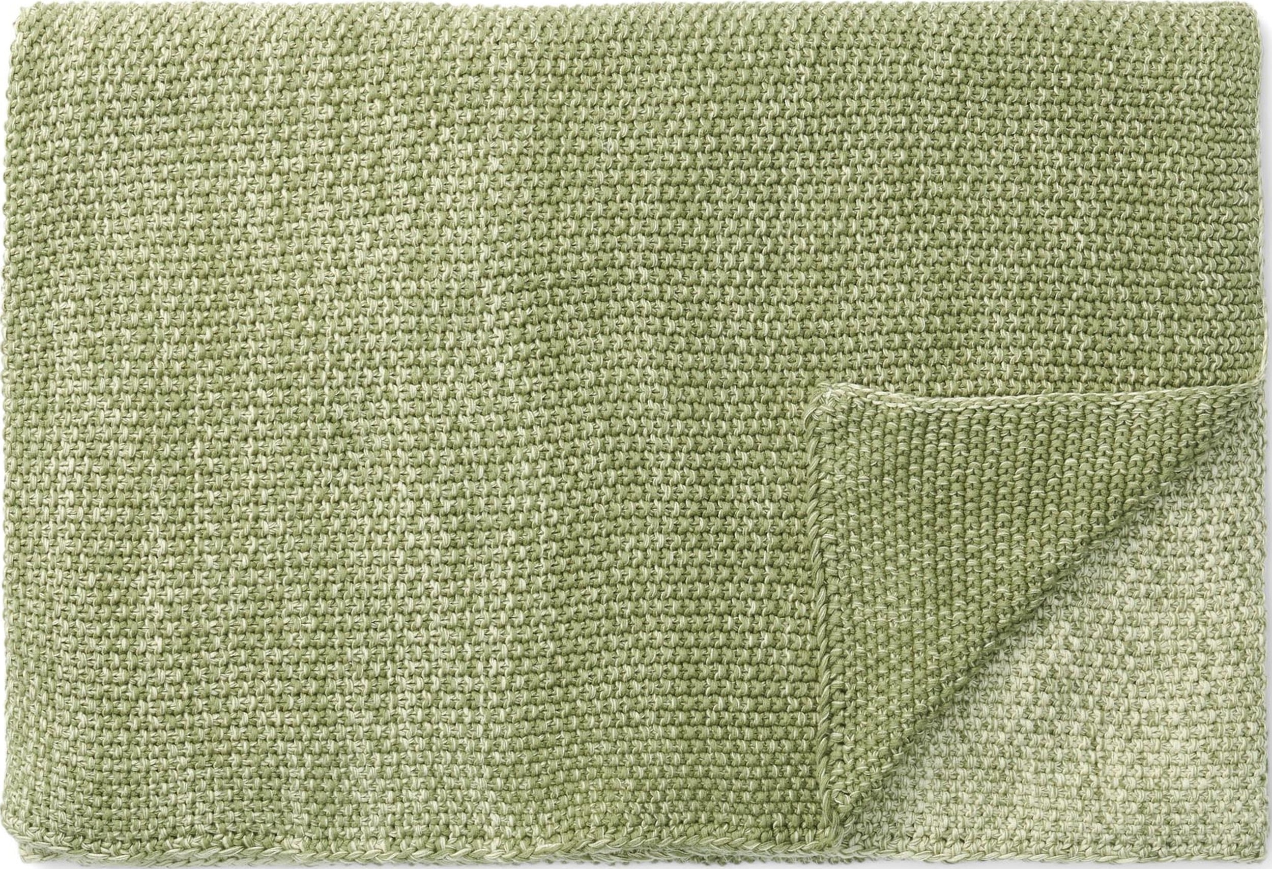 Pled Nordic Knit 130 x 170 cm zielony mech