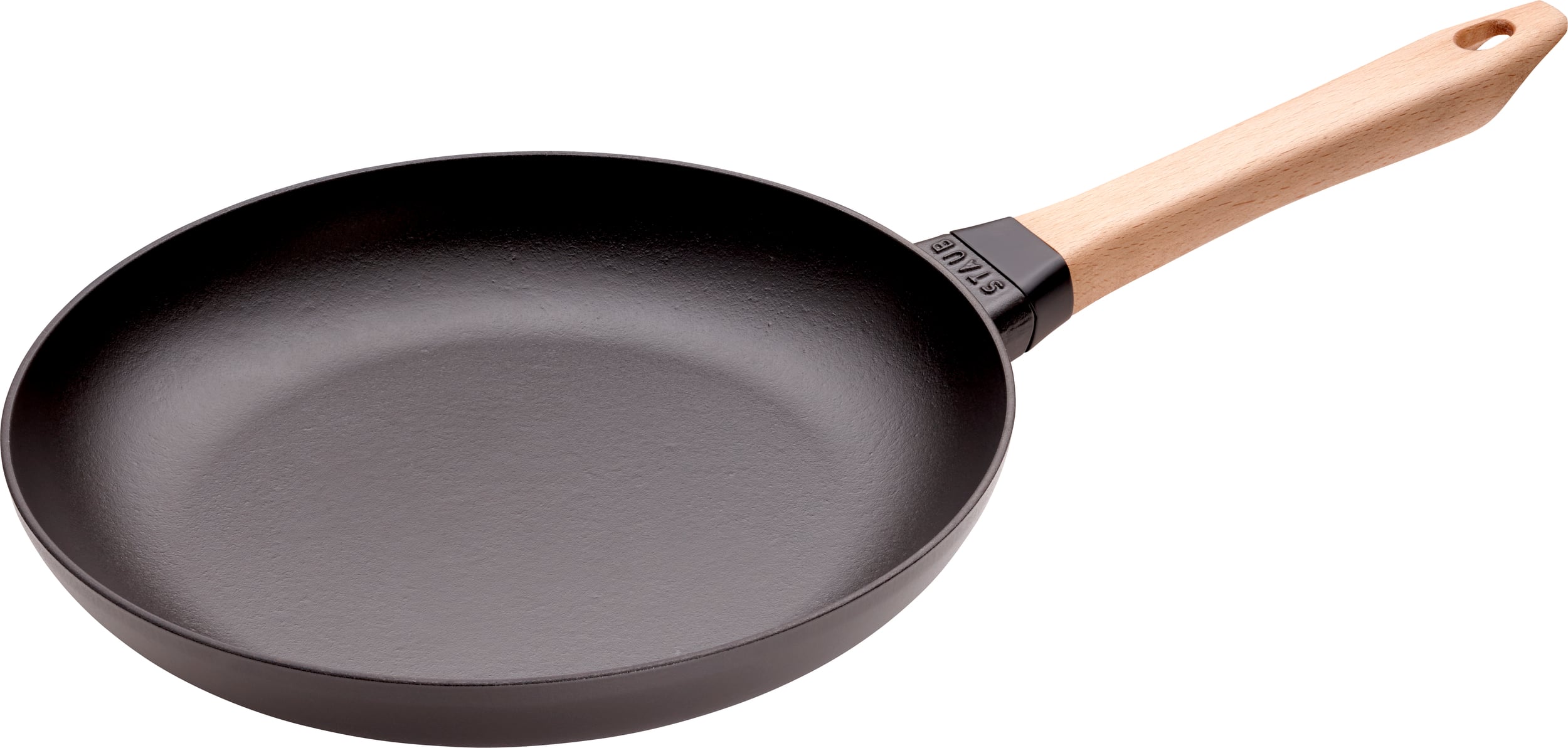 Patelnia Staub 28 cm z drewnianym uchwytem