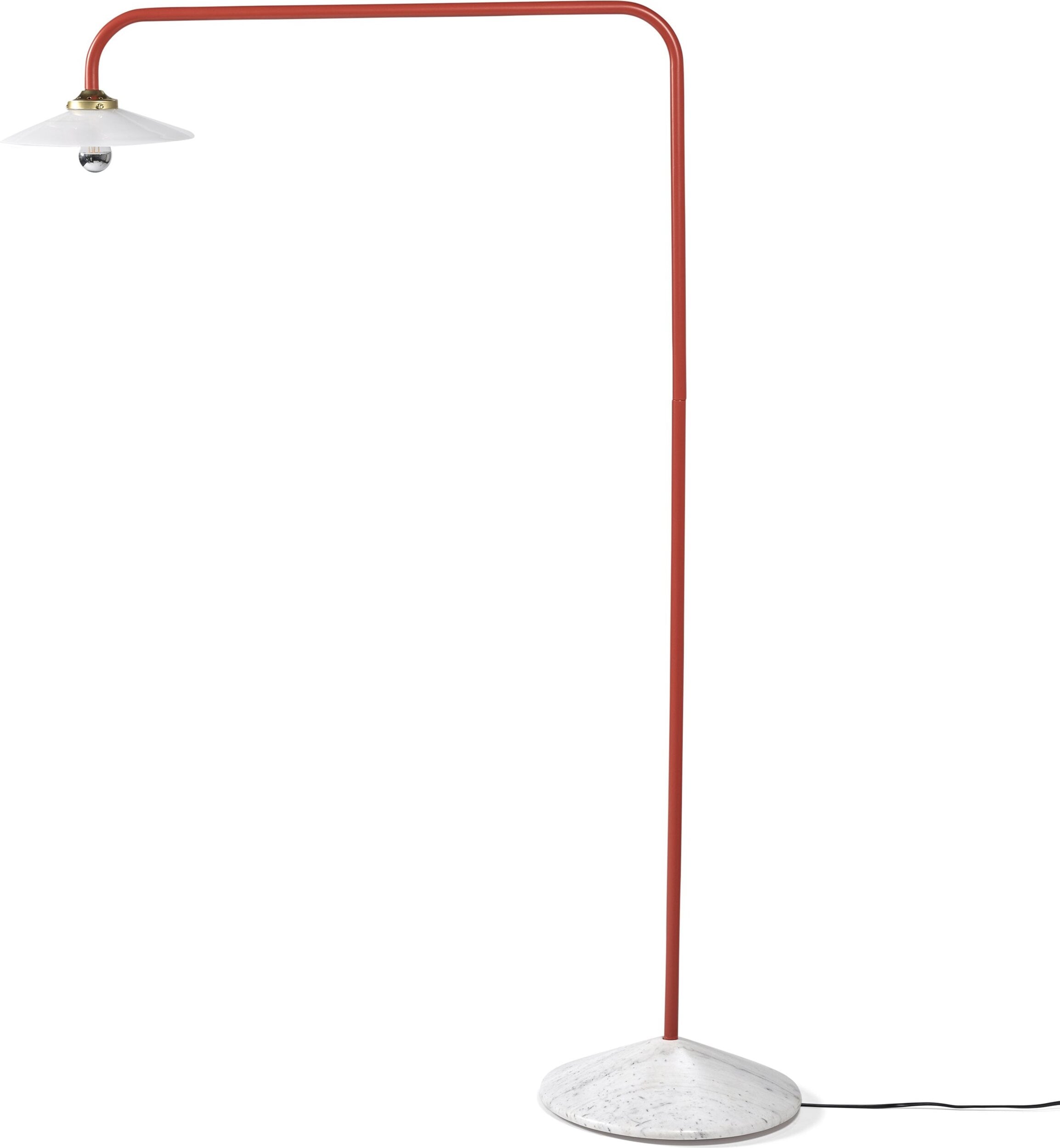 Lampa stojąca Marble No1 141 cm czerwona