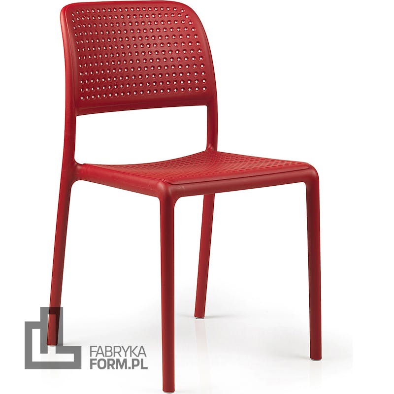 Krzesło ogrodowe Bora Bistrot czerwone