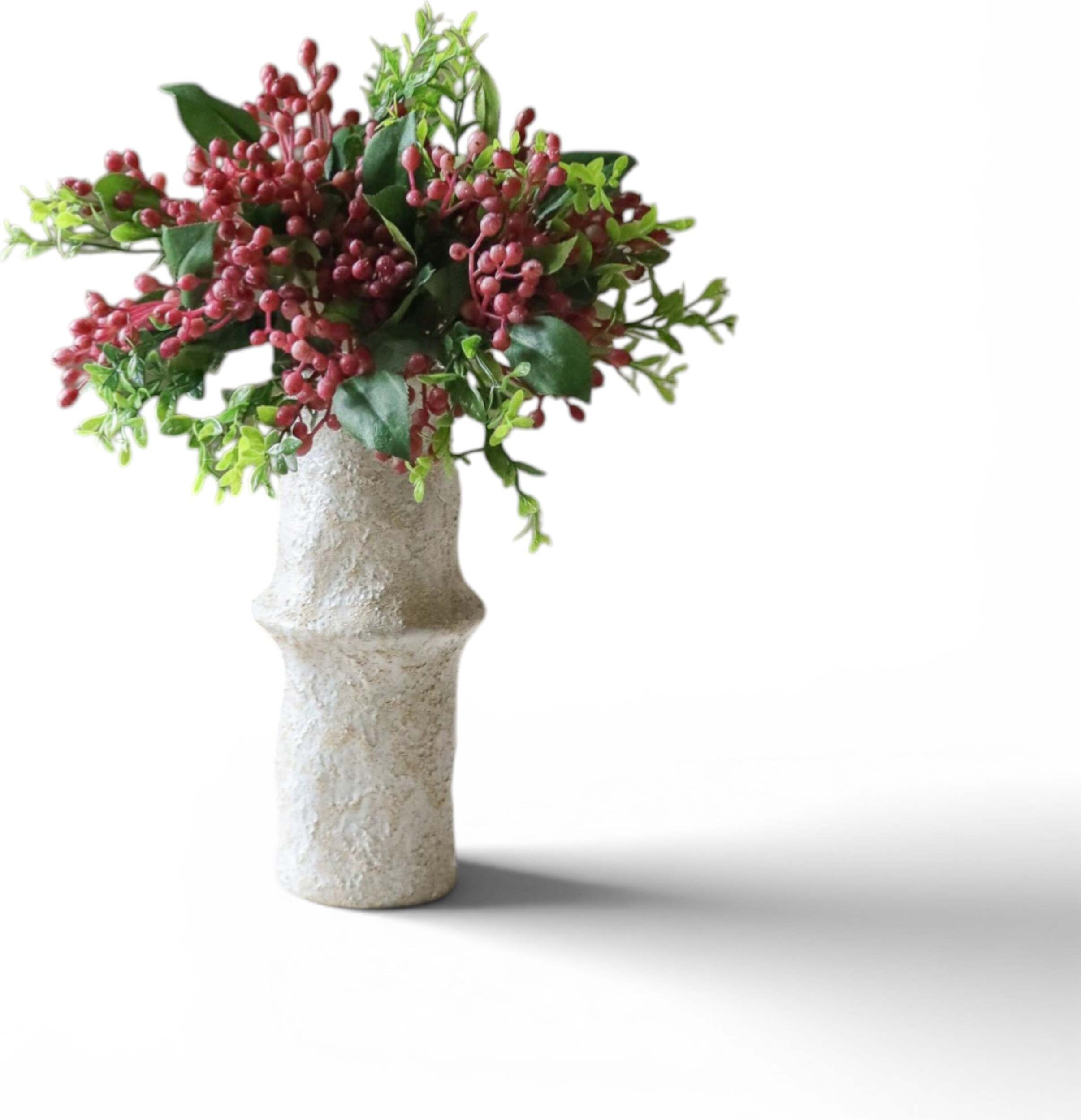 Gałązka sztuczna Botane jagody 36 cm różowe