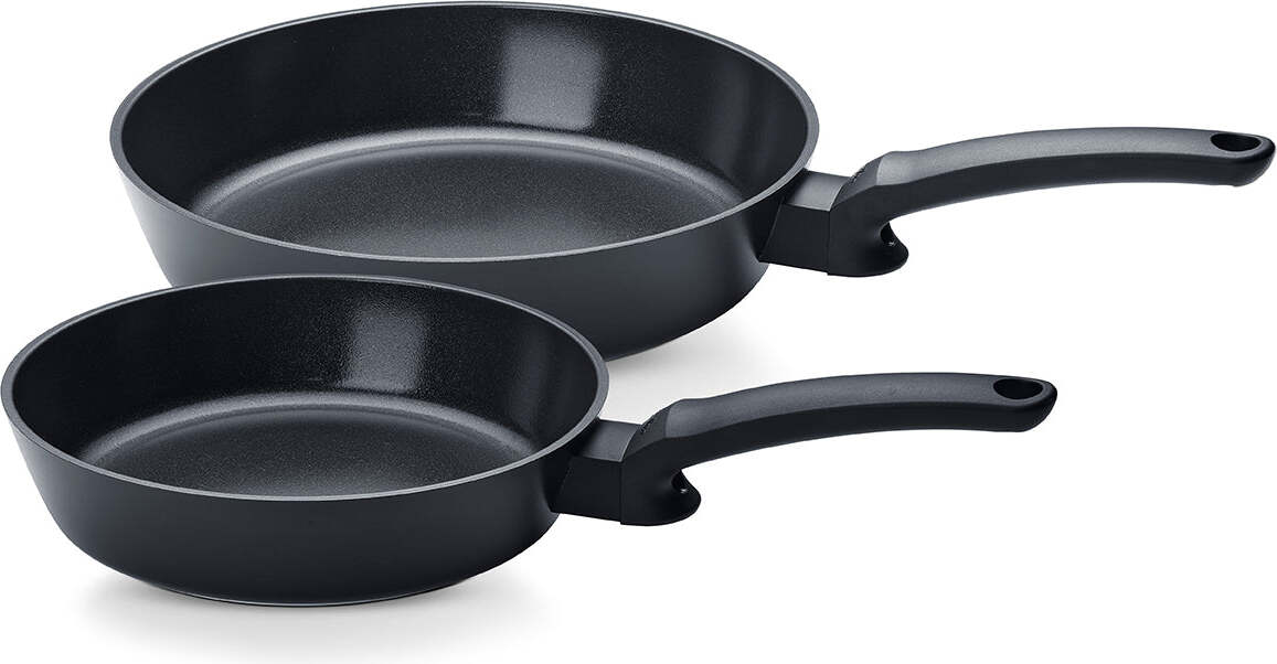 Patelnie Ceratal Evo Comfort 24 cm + 28 cm czarne 2 szt.