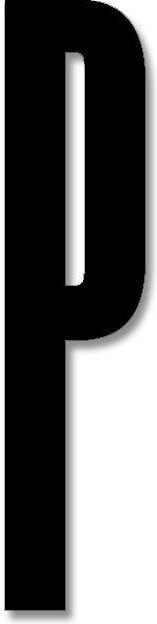Litera Design Letters P 8 cm czarna akrylowa