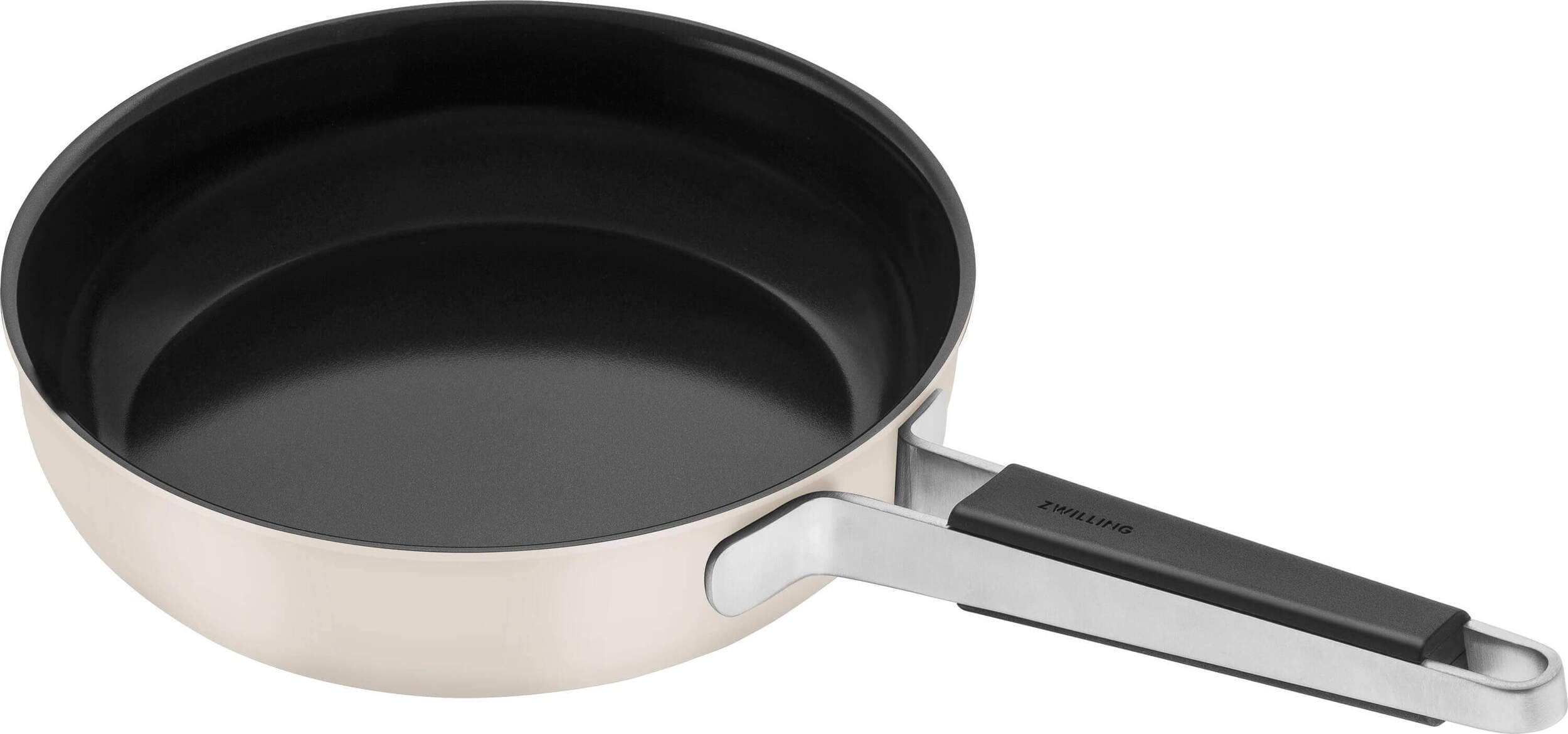 Patelnia płytka Pure 24 cm kremowa
