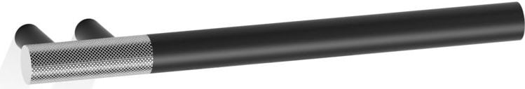 Wieszak reling na ręczniki Club prawy 25 cm czarny mat-chrom