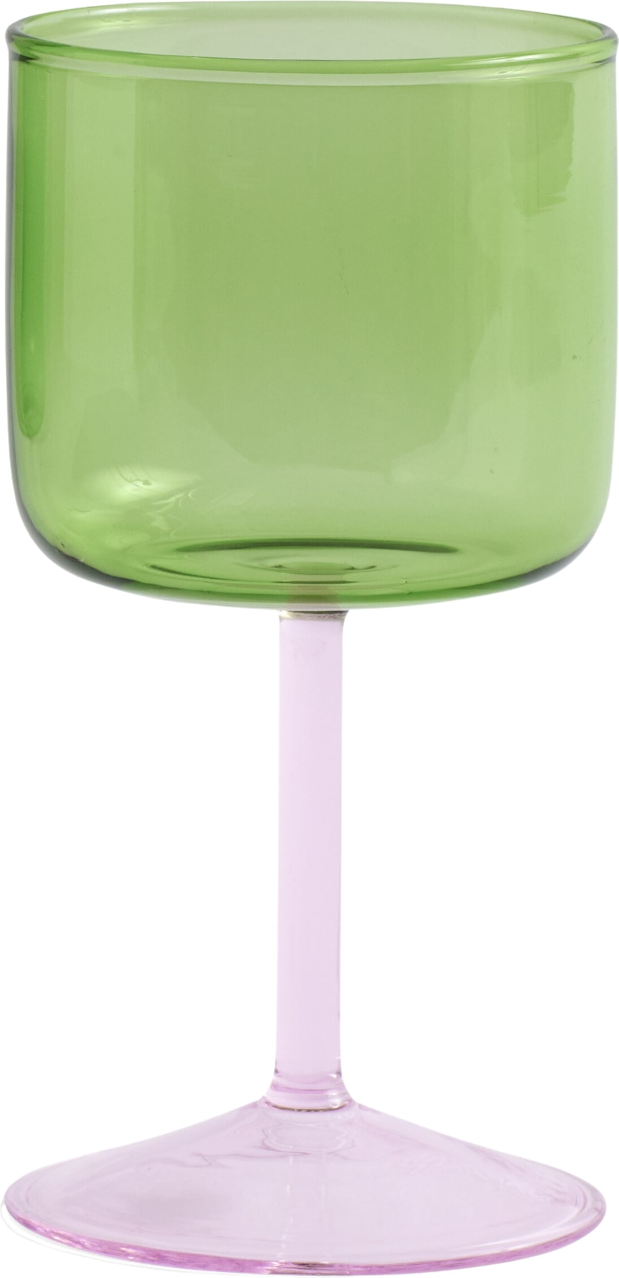 Kieliszki do wina Tint Wine Glass zielono-różowe 2 szt.