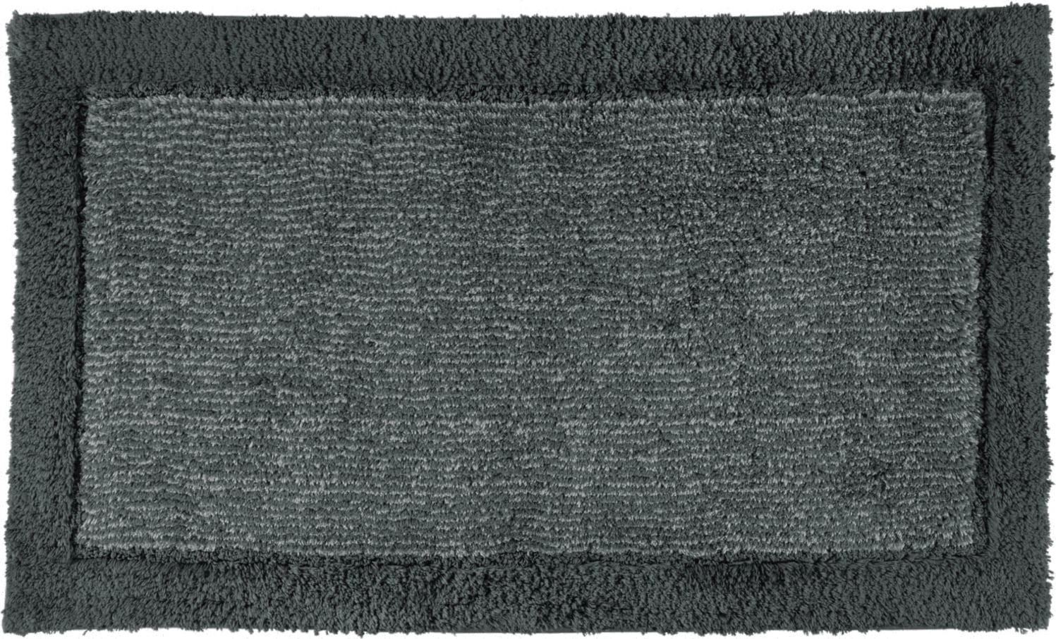 Dywanik łazienkowy Two-Tone 70 x 120 cm ciemnoszary