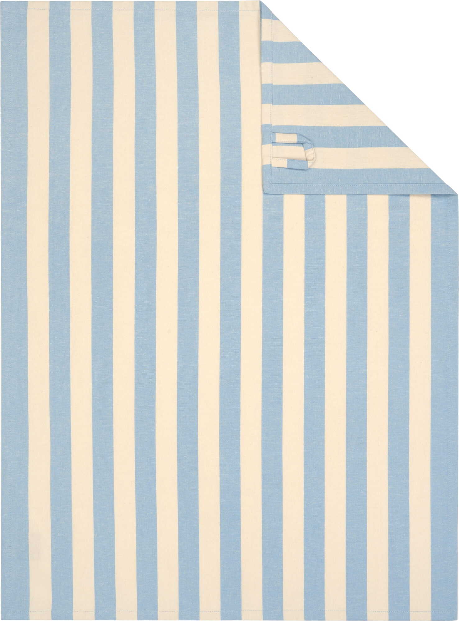 Ścierka kuchenna Prints & Stripes w paski niebiesko-beżowa
