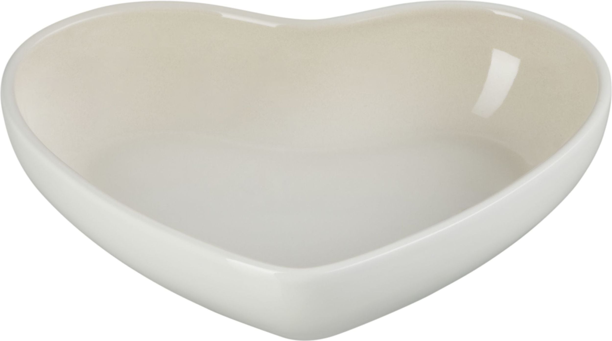 Miska Heart 650 ml beżowa