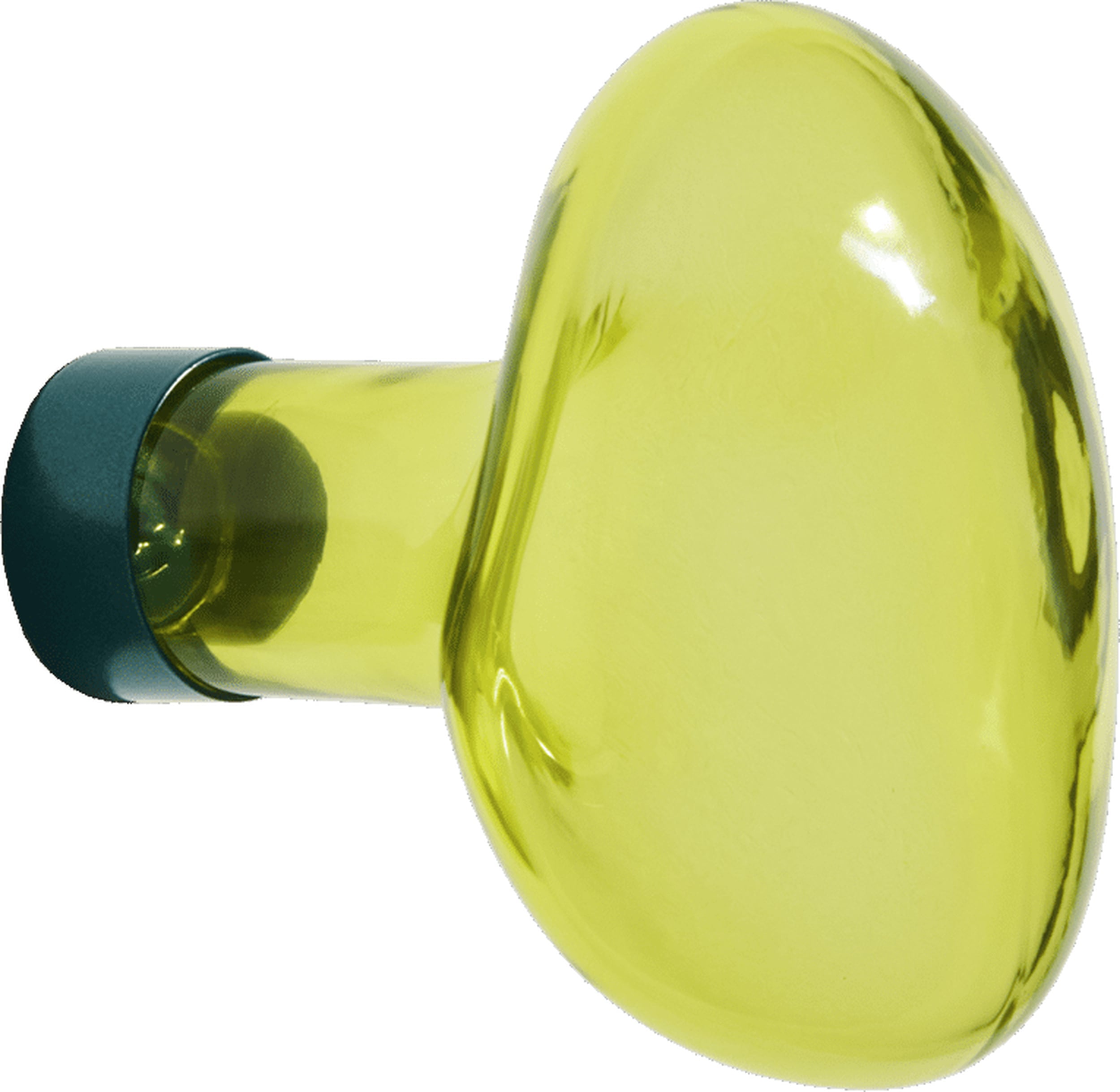 Haczyk ścienny Bubble 7 5 cm limonkowy