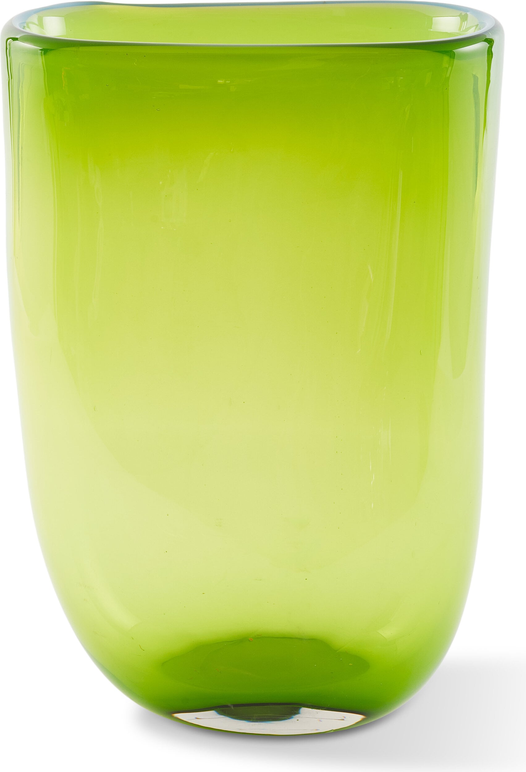 Wazon szklany Poison Slim Tube 50 cm limonkowy
