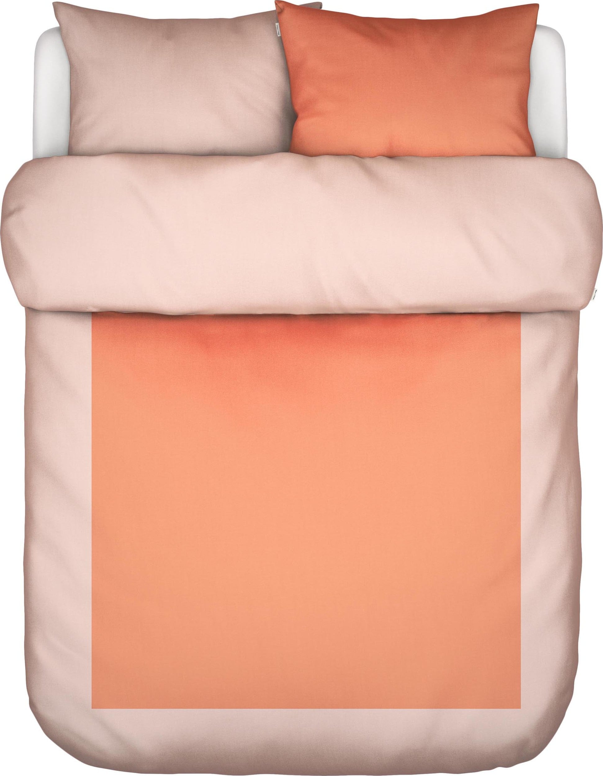 Pościel Keersten 240 x 220 cm pomarańczowa z 2 poszewkami na poduszki 60 x 70 cm zapięcie flap