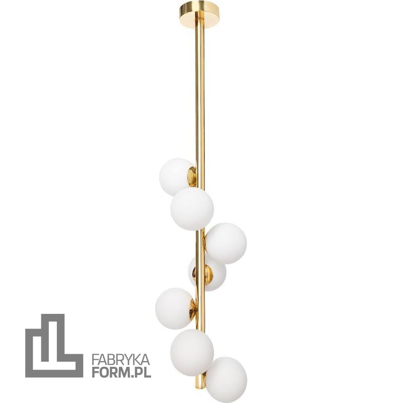 Lampa wisząca Cumulus Vertical 112 cm złota