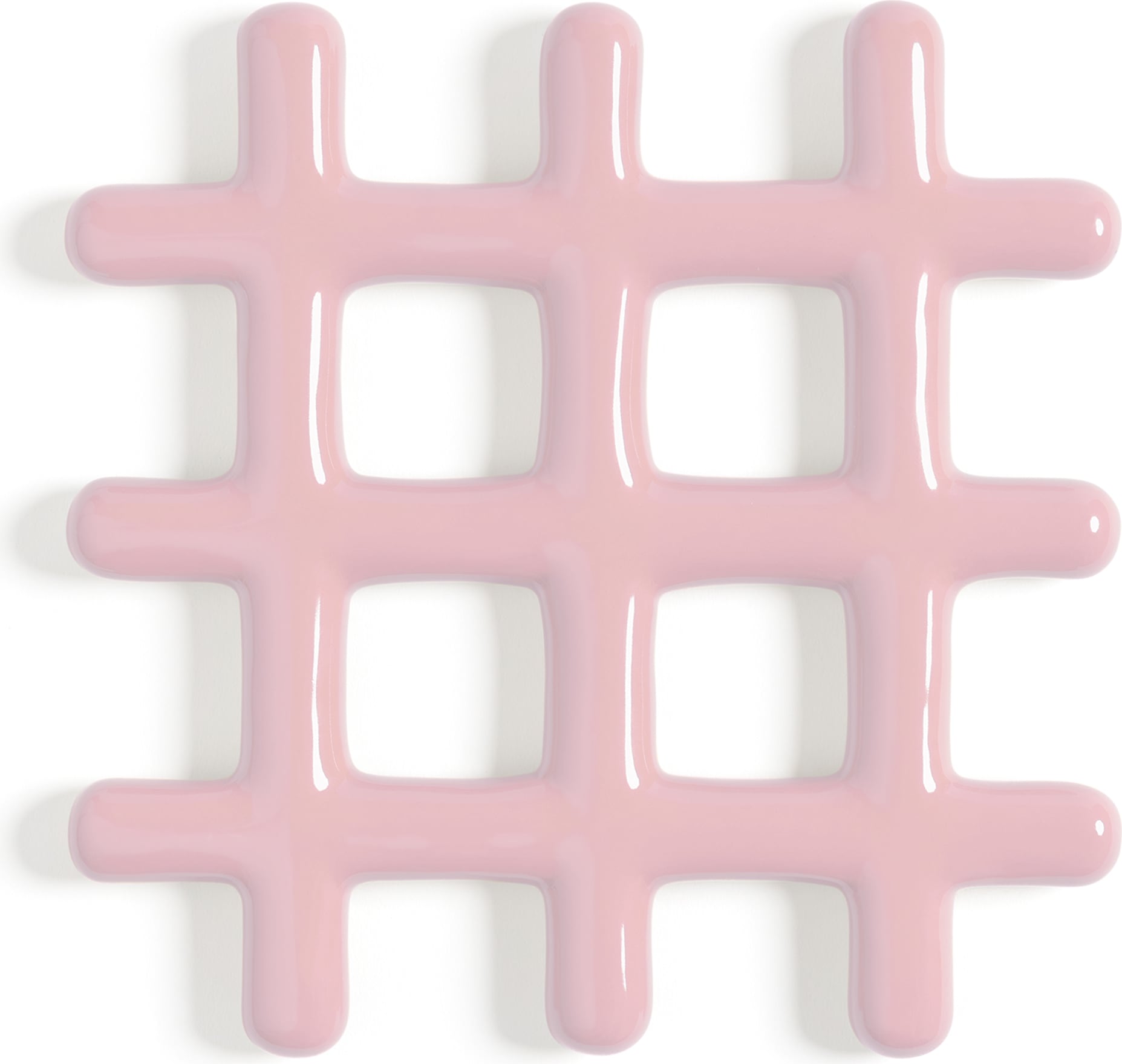 Podstawka pod gorące naczynia &K Grid różowa