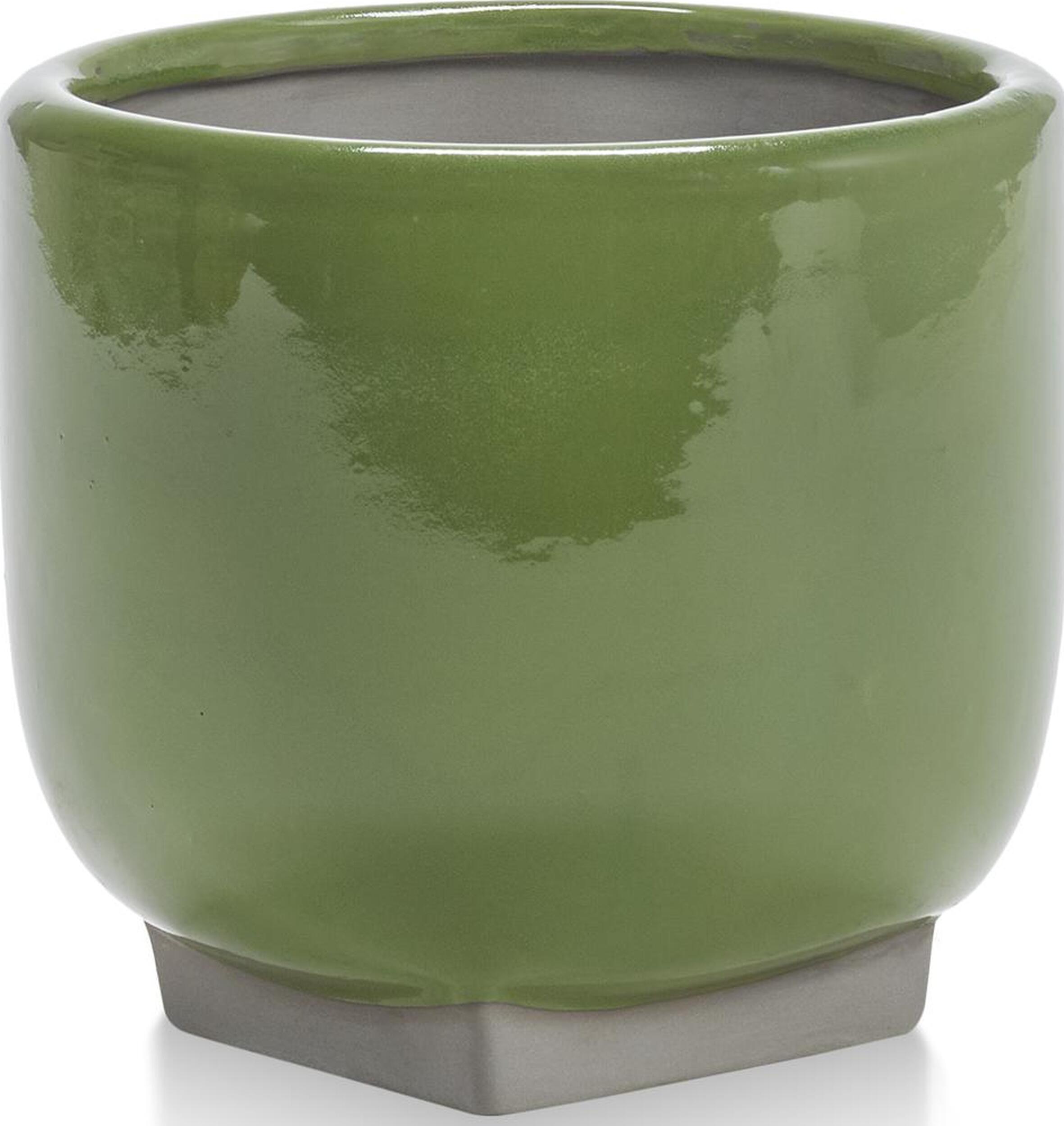 Osłonka na doniczkę Rosamar 16 cm zielona