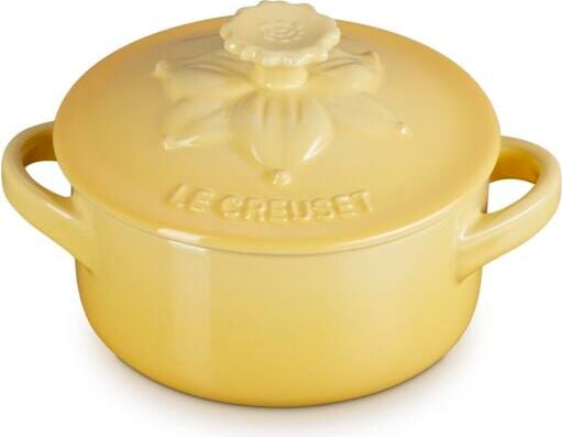 Naczynie do zapiekania i serwowania Mini Cocotte Jardin 250 ml jasnożółte