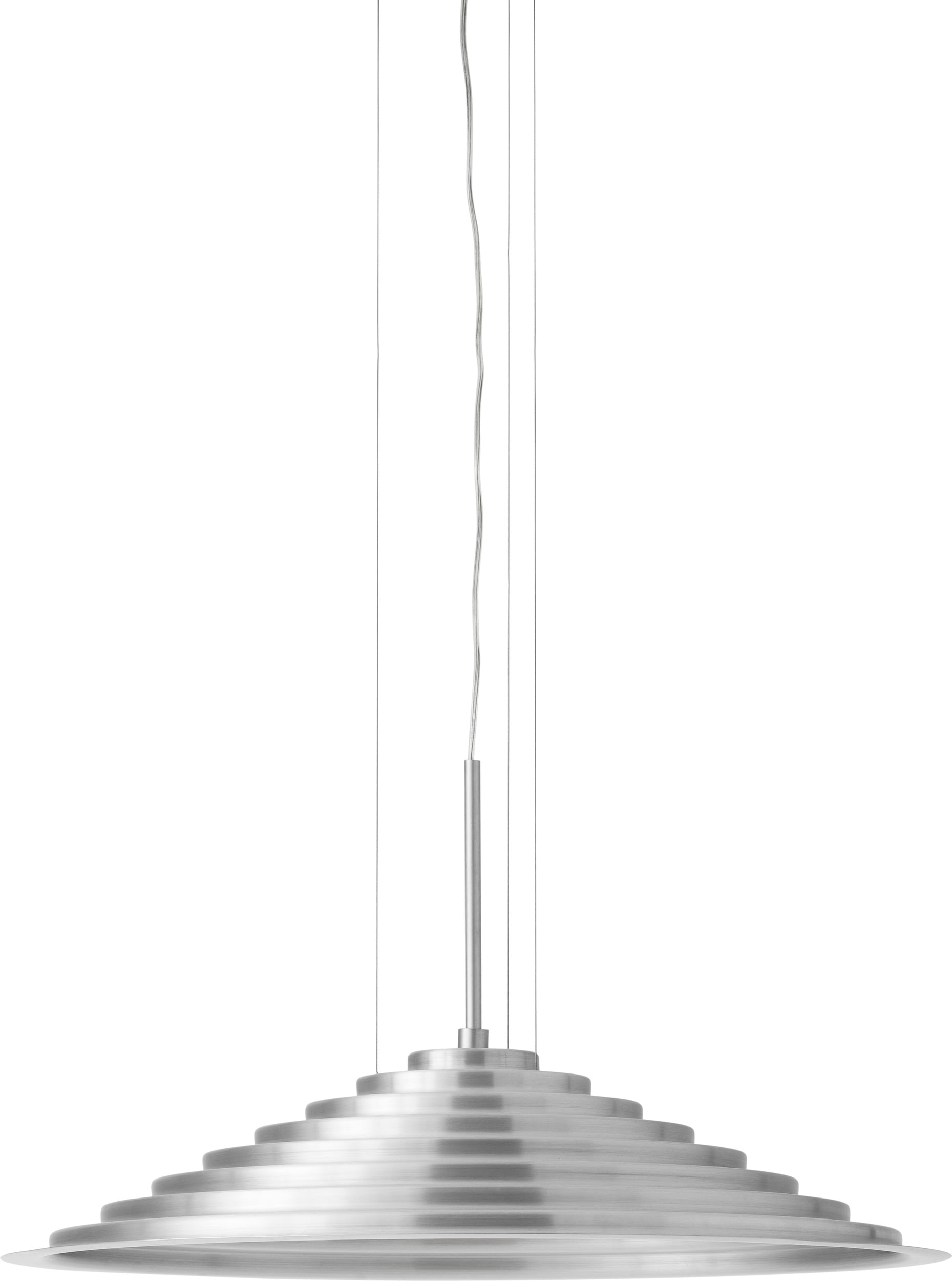 Lampa wisząca Chancery 75 cm aluminium szczotkowane