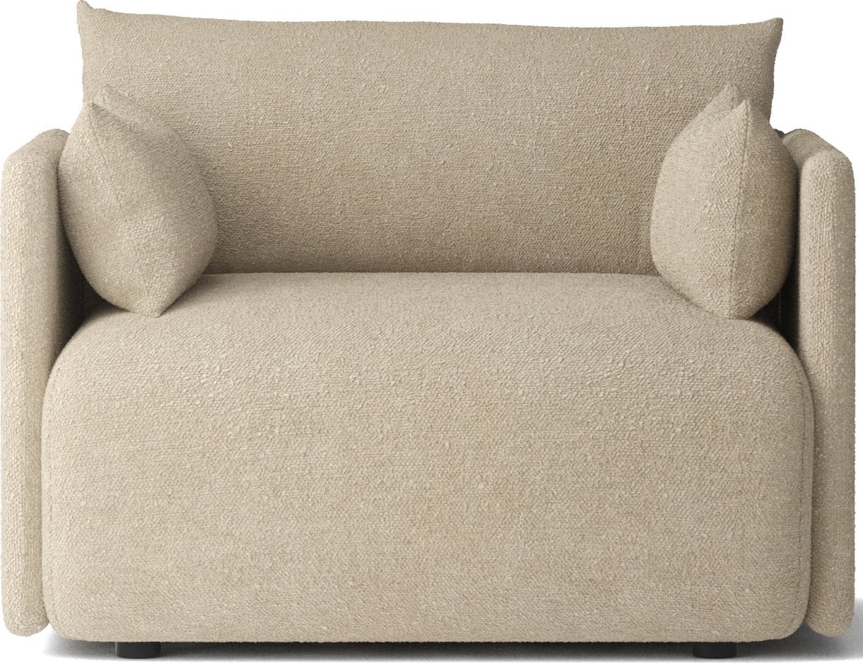 Sofa jednoosobowa Offset Bouclé beżowa