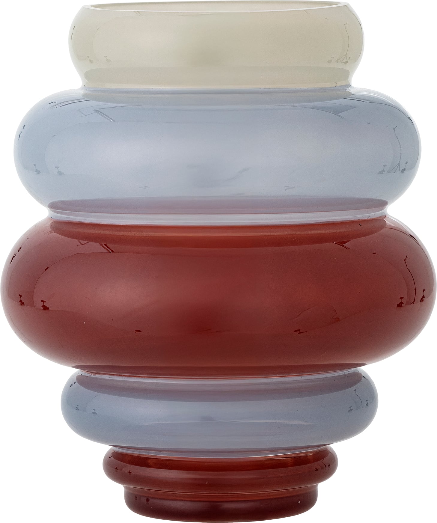 Wazon Annhelene 24 cm bordowo-błękitny