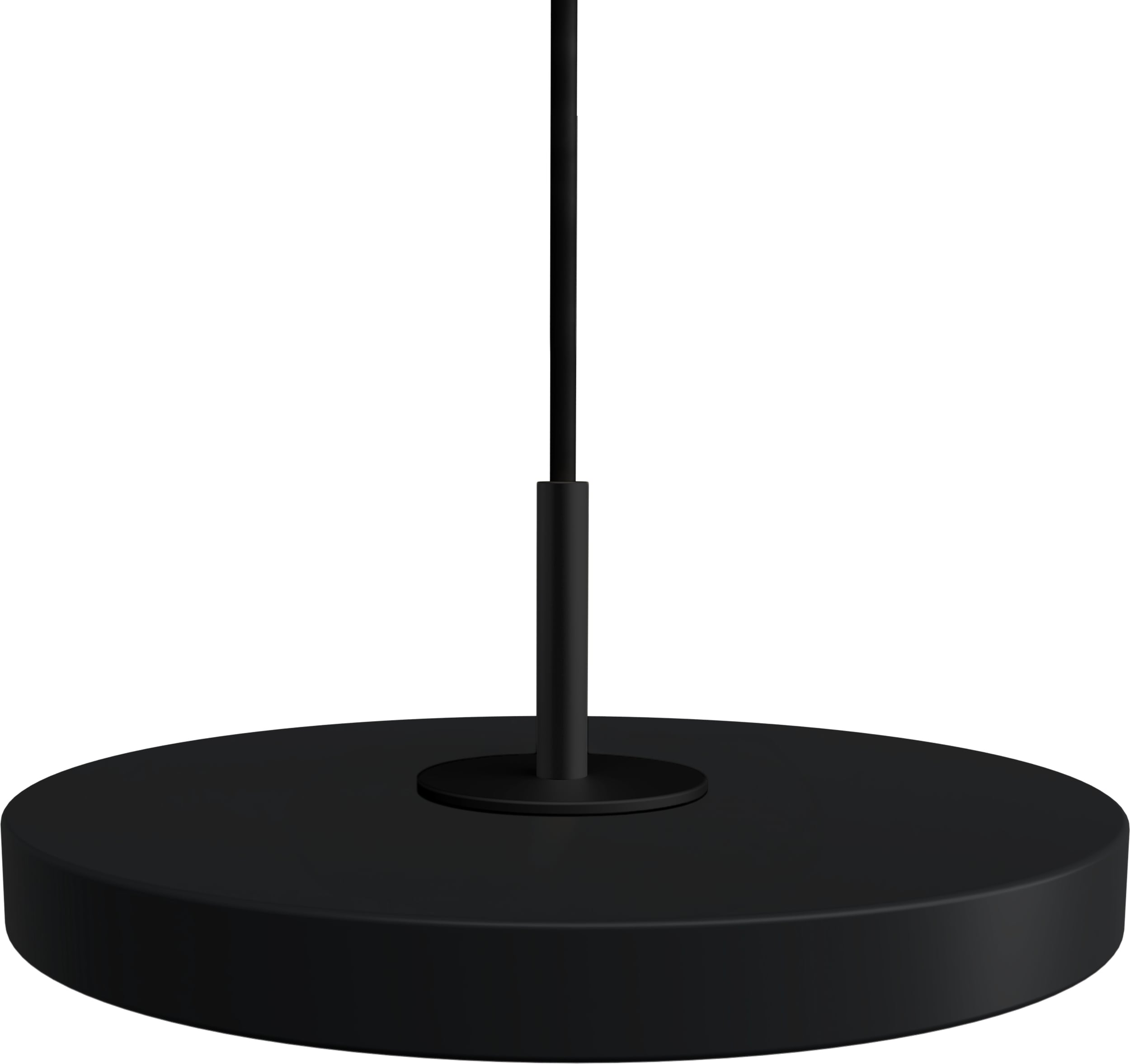 Lampa wisząca Asteria Micro czarna z czarnym mocowaniem