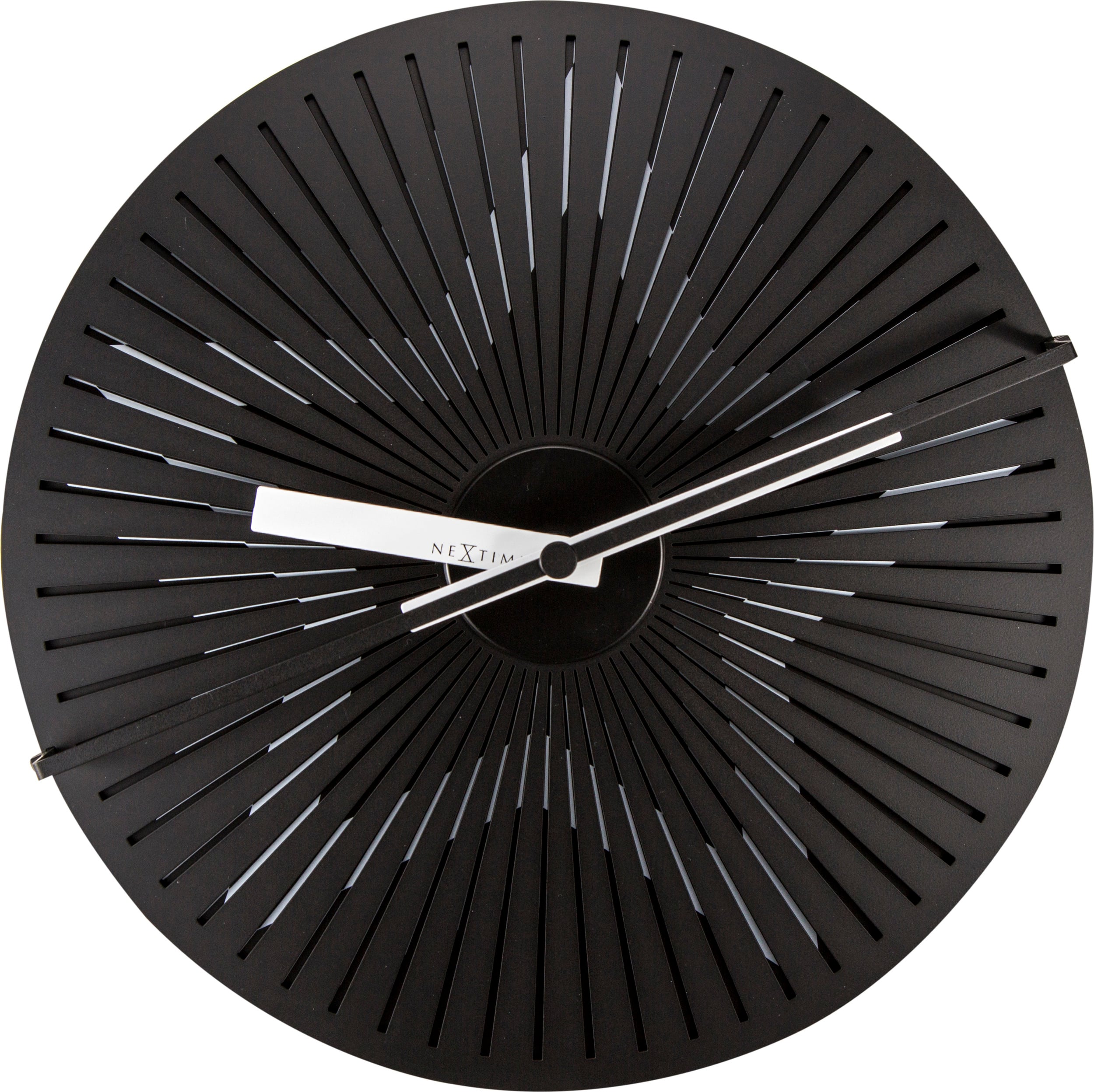 Zegar ścienny Motion Star 30 cm czarno-biały