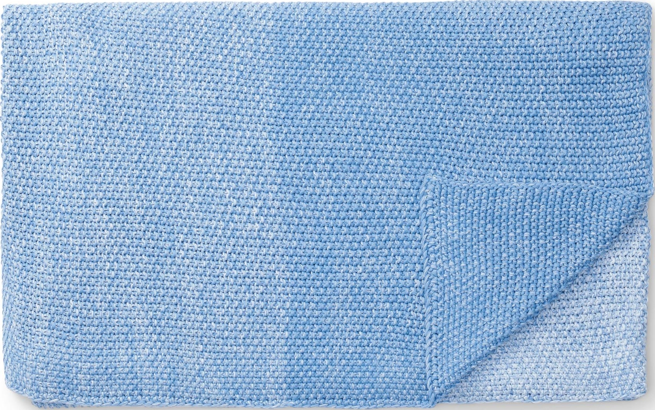 Pled Nordic Knit 130 x 170 cm niebieski