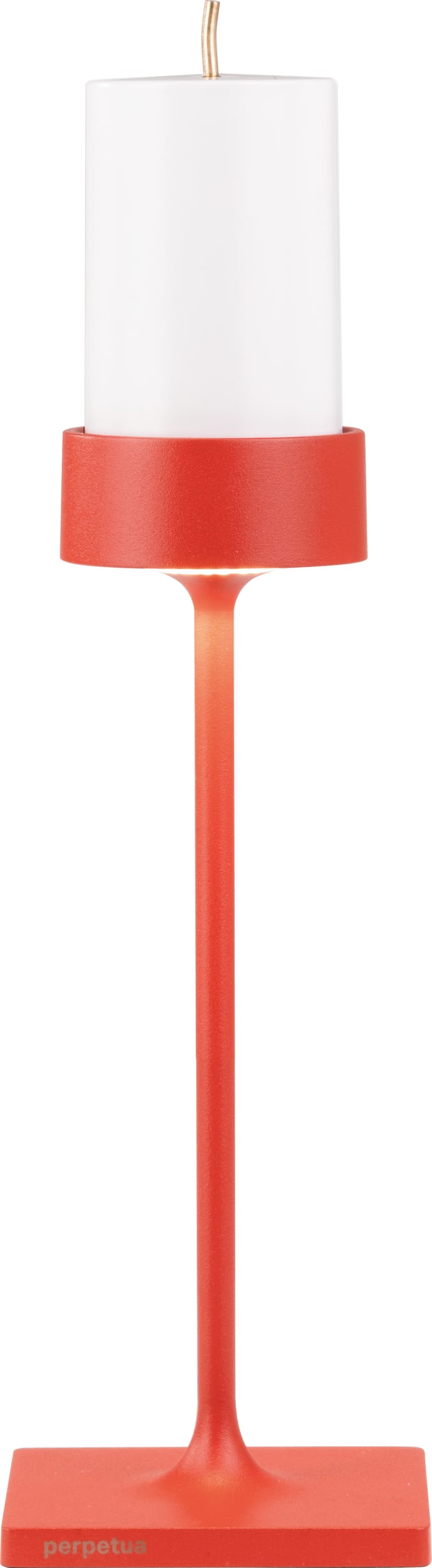 Lampa stołowa bezprzewodowa Perpetua 30 6 cm czerwona